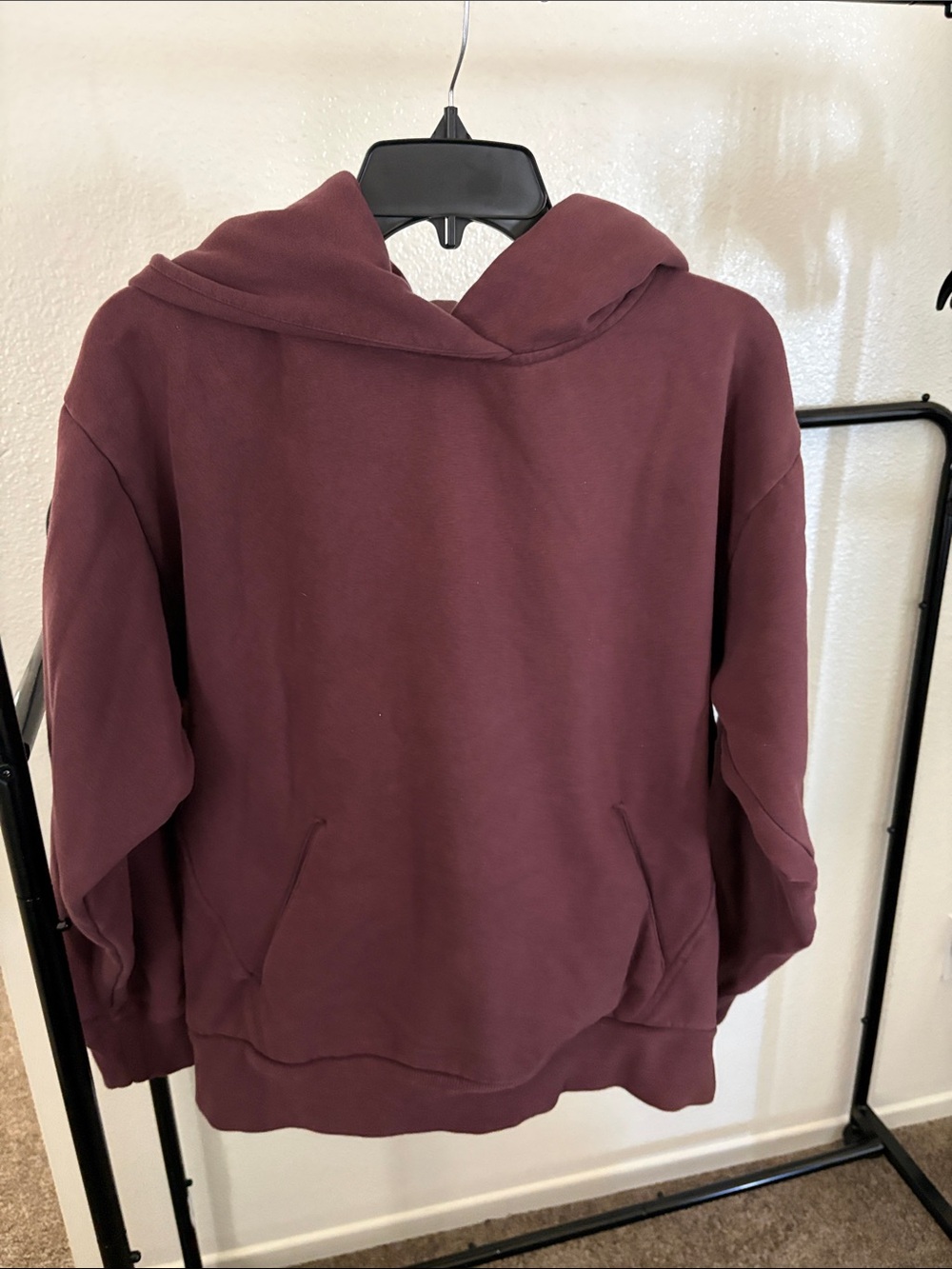 Zella Maroon Hoodie Sweatshirt